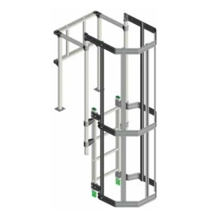 vendita online Sbarco con ringhiera paracorpo e cancelletto per scala security system Scale alla marinara a gabbia Facal